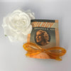 vintage 1950s yellow amber hair barrette clip on original packaging