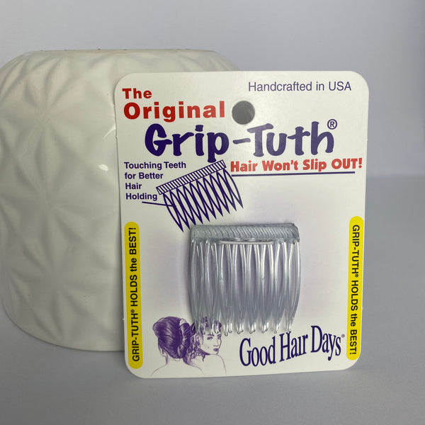 grip tuth comb tuck 1 1/2 inch size in crystal