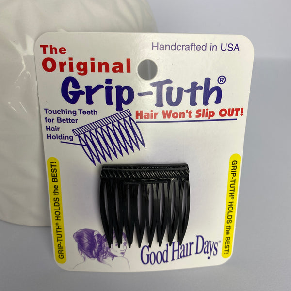 grip tuth comb tuck 1 1/2 inch size in black