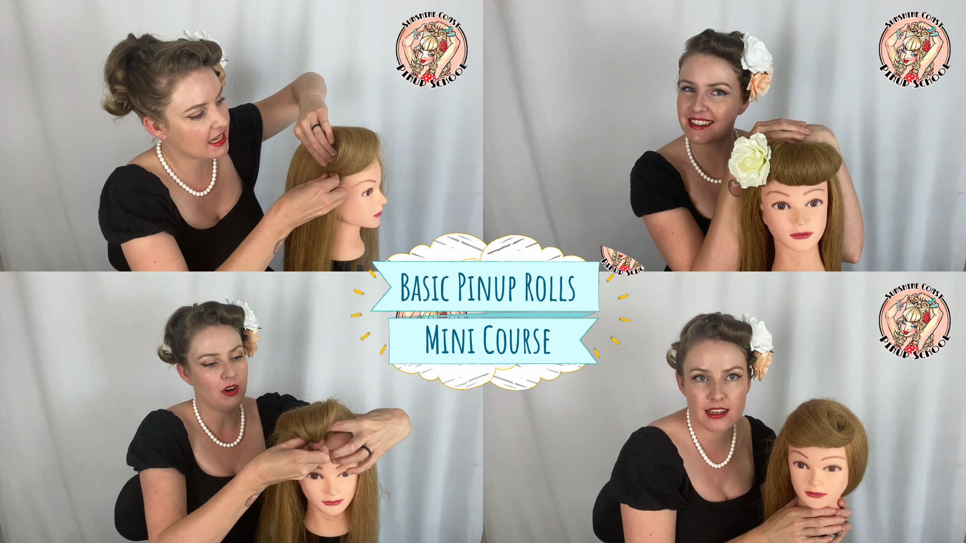 online pinup hairstyle course